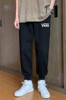 Vans 万斯秋季超百搭经典小标春季超百搭运动螺纹运动卫裤束脚裤收脚裤休闲裤 ｜无敌版型｜｜男女同款｜ 面料采用超高品质华棉 最大的优点就是亲肤性跟保形性好 顶