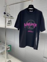 Lululemon 2025新款恶搞字母T恤 硅胶印花棱角分明 潮人必备单品 肩部通肩压条 280克纯棉面料舒适透气 男女同款 码数：S-Xxl S码衣长73