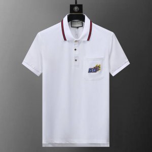Gucci 古驰。 新款高品质翻领polo衫，金属Logo扣子，做工精致，官网同步，时尚百搭M-3Xl