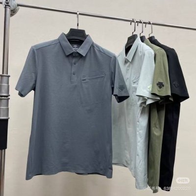ds 迪桑特25春夏新品！男士Dualis系列都市通勤休闲运动无痕短袖Polo衫！太赞啦！掌柜力荐！果断自留啦！代工厂P出品！品相一级棒！鼎尖客供索罗娜面料！无