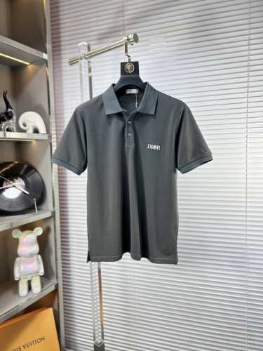 Dio*迪奥 Ss25早春新款翻领polo衫 高品质珠地棉材质 雍容华贵的品牌风格，260克重 客供进口面料 做出来的衬衫也是版型垂顺挺括，并且还抗皱抗起球，贴