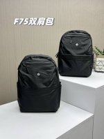 经典款 放心推 长期有货不下架 2025最新Lululemon商务休闲两用背包户外运动双肩包 男女上身都好看的一款皮面防水耐磨双肩包 真的上身超级高奢风 品名: