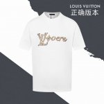 款号Sl82 非贴布 正确版本 三色 Lv路易威登手工亮片串珠珠绣短袖圆领短袖 串珠亮片刺绣 官网买的样衣回来打的板 原色原版1:1 市场发这么低不发这个价格p
