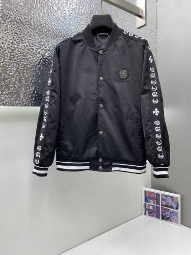 克罗心 新品棒球领夹克外套，时尚帅气，简约百搭款 定制原版面料，不仅挺括，保持潮流的廓形，又穿着舒适，纱织更细腻，码数M-3Xl