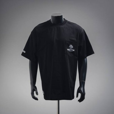 Chrome Hearts 克罗心Ch 口袋十字架印花短袖T恤 面料采用 克重精梳棉，定制32支1*1螺纹，成衣两遍水洗处理，面料舒适亲肤无异感，定制定染面料，