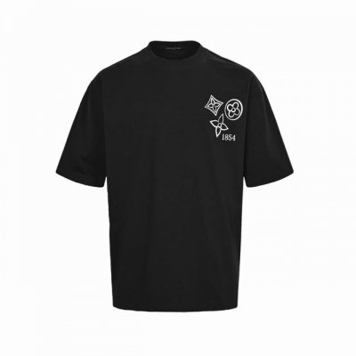 louis Vuitton 路易威登 25Ss 三花压胶Logo短袖 面料采用定制240G 26支特滑双股精棉平纹高密无尘全棉布料。前幅高密度加厚，走线平整，代