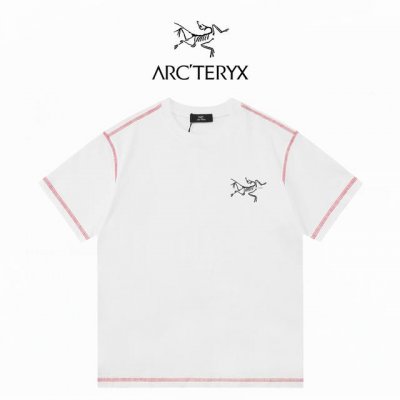 Arcteryx始祖鸟 哈苏撞色线后背大鸟 双纱280克短袖 ：白色 ：Xs-L