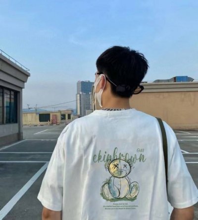 上新 斯图西小熊字母印花短袖T恤 斯图西Stussy潮牌男孩纯棉短袖T恤男女同款潮 黑白经典色 简约百搭 纯棉面料 质感无敌 做工精细 高清环保印花，高品质新疆
