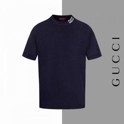 款号#Z184 古驰字母针织短袖 gucci官网一致款式 面料 仿羊毛精品纯棉针织 同缸同色织染螺纹 颜色一致 配套 三标齐全 纸板 油纸 码贴包装 做前均经过