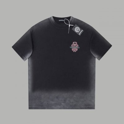 ch*Ome Hearte 25Ss早春新款 克罗心Logo烫钻短袖 轻奢主义 男女日常通勤穿搭必备单品 正确版本 欢迎对比 详细特征 320克100% 纯棉双