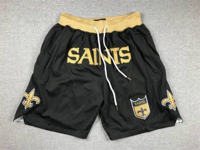 款号K136 顶级刺绣版本 Nfl圣徒口袋裤篮球短裤 Just Don Nba 球队球裤系列单品 -定制优质网眼布面料，Dri-Fit 技术导湿速干， 防静电处