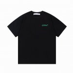 隔天到 Off-White 相机~对焦字母大Logo印花 原版面料 官方同款 短袖T恤 定制 260克同缸染面料 手感非常舒服 春夏最新版本 颜色: 黑色 尺码
