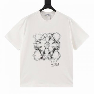 100 loewe 罗意威经典款 立体素描刺绣短袖 尺码Xs-Xl