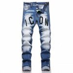 款号4007 图片实拍顶级版本 顶级复刻版本 Dsq2 & Dsquared2 二次方 24Ss 印花牛仔裤- 上身完美 细节自观 身穿着非常舒适 低调不失奢华