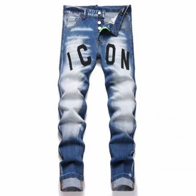 款号4007 图片实拍顶级版本 顶级复刻版本 Dsq2 & Dsquared2 二次方 24Ss 印花牛仔裤- 上身完美 细节自观 身穿着非常舒适 低调不失奢华