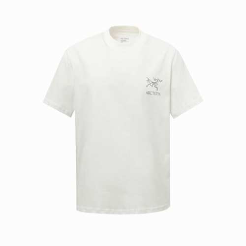 9052# Arc'teryx 始祖鸟 小鸟字母Logo 印花双纱纯棉短袖 - 270G双纱纯棉顶级面料 手感柔软 百分百纯棉独家出货 定染硫化黑无尘处理面料