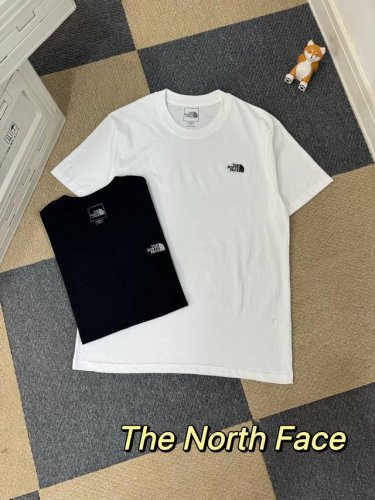 the North Face 北面 25Ss 基础小标刺绣贴布Logo情侣短袖T恤 小红书热门爆款，明星网红同款穿搭，男女日常通勤穿搭必备单品！ 高品质260克