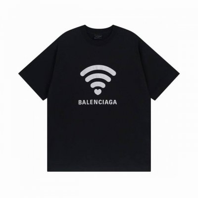 Balenciaga 巴黎世家2025 Ss 限定款.520限定Wifi走秀款印花短袖T恤 本市场No.1的质量 真正天花板品质 全部原版开发注意细节图 避免被
