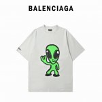 balenciaga 巴黎世家 25Ss 溶解笑脸外星人短袖 第一时间原版购入开发 26支 G紧密双纱面料 采用进口椭圆机印花 每一个印花对位整齐 无毛边 前后