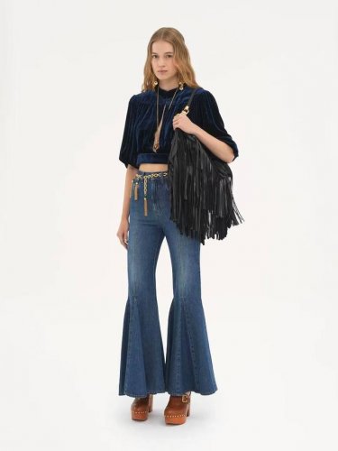 新款 ！最新Chloe 25New 喇叭腿牛仔裤。尺码：Sml。 。