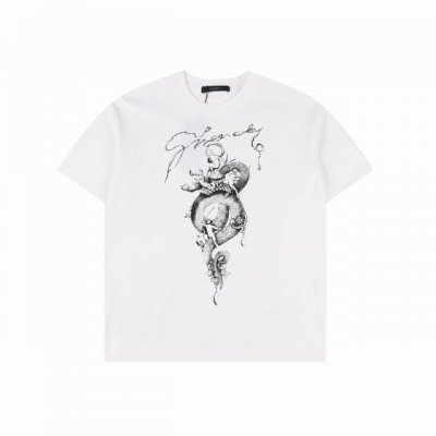givenchy 纪梵希 25Ss 蛇年限定短袖T恤 面料采用定制240G 26支特滑双股精棉平纹高密无尘全棉布料。前幅高密度加厚，走线平整，代工品质，全套定制