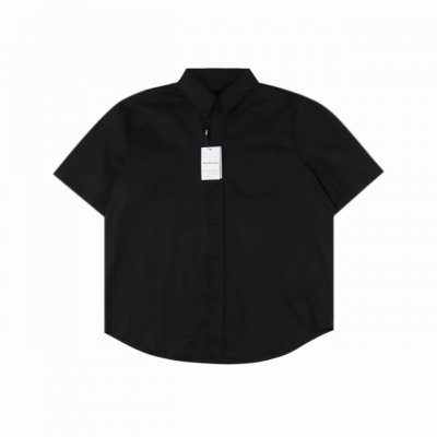 balenciaga 巴黎世家 美纹纸胶带 短袖衬衫 面料采用40支纯棉斜纹 红外线精准定位口袋位置 3厘米最专业的14针梭织 刺绣精致细腻采用Barudan全