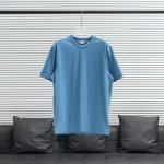 工厂p直供 burberry丨巴宝莉圆盘Logo短袖T恤 尺码 S-Xl 配色 黑色 白色 天蓝 卡其