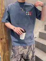 p260路易威登Lv2025新工艺洗水割烂磨破春夏新款首发专柜最新款短袖圆领T恤 官网同款 高端订制 设计前卫时尚！品牌Logo重工艺设计 高端定纯棉面料.手感