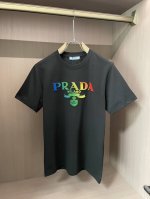 prad男士时装款圆领短袖T恤，贸易公司洋行货，高级限定款，25年春夏新品，明星级人气单品！ 客供埃及进口顶级面料，甄选尼罗河区域光照极好的上等棉花原料，经过百