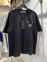 款号：Zmr48# 纪梵希Gvc口袋万针精密绣花短袖T恤 正儿八经280克纯棉双砂面料 所有面料均已提前做过缩水 品质第一 所见即所得 不会洗一次版型就有所变化
