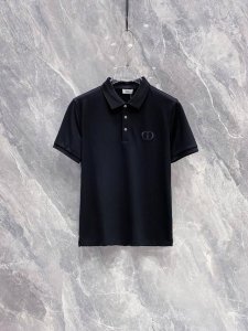 迪奥 2025Ss夏季新款 Logo男士翻领polo衫 经典商务男款 高端男装的天花板级别的商务男款 简约时尚大气不失优雅 单穿内搭体面过人 品质控 细节控的闭