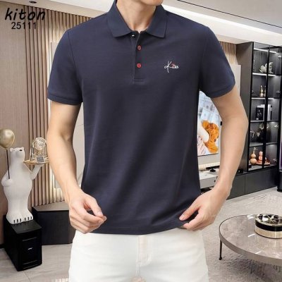 p230 Kiton* 款号：25111 25夏季新款硅胶字母厚版滴胶工艺 面料采用进口120支细珠纯棉 简约百搭款Polo短袖，顶级原单辅料元素打造，潮男时尚