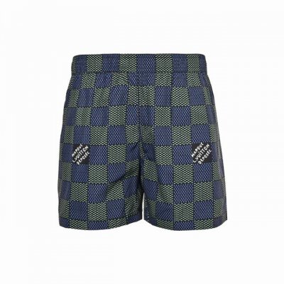 louis Vuitton 路易威登 25Ss 棋盘格满印短裤 最新夏季穿搭法宝Lv字母Logo老花满印运动休闲短裤 最热火红棕色系 垂性超级好 3D立体裁剪