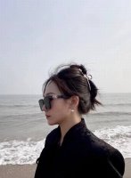 高版本实拍现货 Gentle Monster Angel-01 墨镜Gm＊Jennie联名款墨镜配置24版最新包装 圆脸克星Jennie 的联名款 直接戳中了我