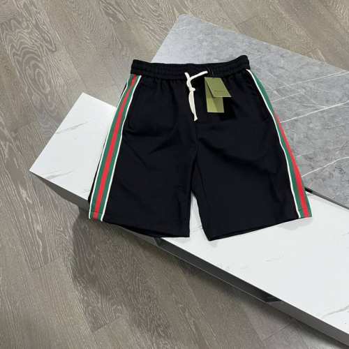Gucci 古驰双G互扣Logo织带印花休闲短裤 正确Oversize版型 非市场通货可比 面料：定织380G34寸18针毛圈面料，水洗预缩+酵素除毛 织带：聚