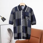 顶级版本 LOUIS VUITTON 24ss春夏新款棋盘格丝光棉针织短袖 轻奢主义 男女日常通勤穿搭必备单品 正确版本 欢迎对比 详细特征 高粘棉材质毛织，