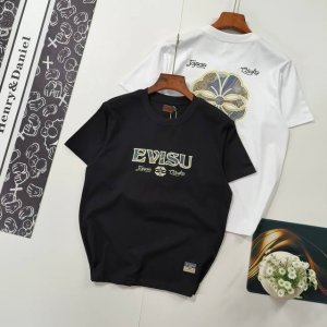 尺码S-2Xl掌柜推荐 Evisu 福神 2025年春季新品 男士商标和家花字母印花休闲宽松短袖T恤 evisu是一个源于日本的高端潮流品牌 于1991年在日本