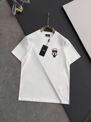 fendi 芬迪] 2025FW短袖T恤 颜色：黑色 白色 尺码：S M L XL 2XL