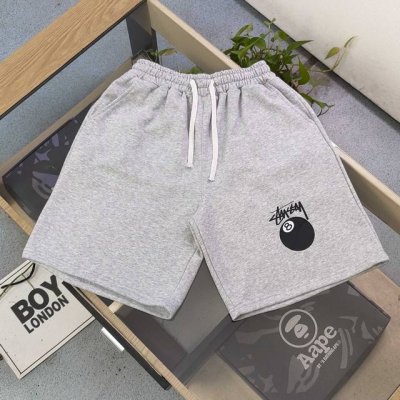 款号：Xb 8 2025新款Stussy斯图西台球黑8字母图案Logo印花休闲情侣毛圈短裤五分裤，不要说你不喜欢这条裤子，简单的版型真的无可挑剔，看似简单，其实