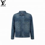 Louis Vuitton 路易威登24Ss浮雕压花拼接生仔外套 1:1最高版本，细节满分 将Monogram压纹口袋融入悠闲工装轮廓，可与同款工装裤共筑潮流造