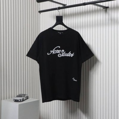 Acne Studios 25Ss 刺绣字母Logo短袖百搭不挑人 经典的刺绣元素 简约的风格 日常百搭 高街风格都是随便驾驭的细节感满满面料非常柔软而且厚实单