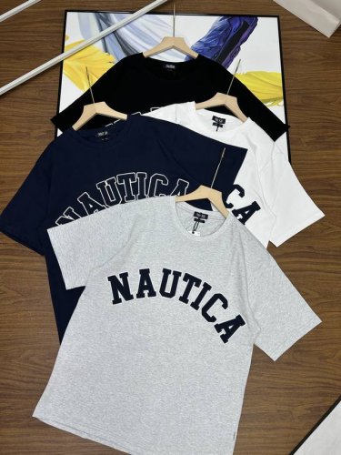 情侣款四色齐发可男女同款 胸前贴布刺绣 长谷川Nautica Japan Felt Pach Arch Logo 胸前贴布绣圆领短袖T恤 Zp品质1:1打版 全