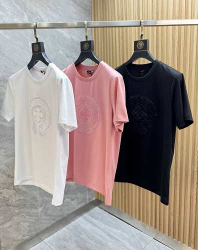 p220Ch/克罗心 2025年春夏新品上新 三标齐全 丝光棉圆领短袖T恤 好货不用过多介绍 看细节 专柜码数：M-Xxxxl 175/140建议Xl 修身版型