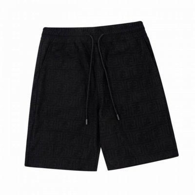 芬迪 Fendi 夏季新款 双F纹毛巾面料提花休闲短裤 上身极为出挑 超级百搭款 最新时尚设计 进口定织高品质欧棉面料 版型超好 休闲时尚必备 color 黑色