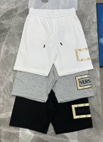 Versac*E范思-哲2025S新款五分短裤上架，男女同款.两侧无缝工艺.侧身采用3D烫画工艺，立体又时尚.经典品牌字母标识.后兜口袋设计.面料触摸手感细腻，