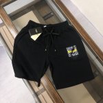 Afen*Di 芬迪 2025新款休闲短裤～定制卫衣毛圈棉面料，柔软舒适亲肤感极佳，吸汗透气！品牌标志性小眼睛Logo印花点缀裤身，简约休闲款式打造休闲与个性兼