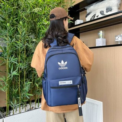 Adidas阿迪达斯 男女同款简约百搭休闲双肩包时尚大容量户外运动背包电脑包校园高中大学生书包 尺寸:47 33 14