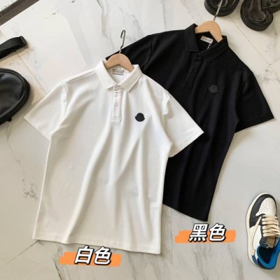moncler盟可睐 蒙口皮标男士短袖标识Polo衫 比普通针织布更透气、干爽及更耐洗。经典无需多言，看似简单的Polo衫其实是最时尚的单品.设计简单，大方，穿