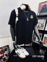 Off White 油画笔Logo微标箭头印花短袖Tee 男女同款搭配情侣更赞哦 官网发售款｜超级推荐｜超人气单品 Ins小红书热门爆款 三标齐全 专用包装袋