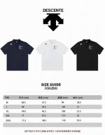 夏季新品 Descente迪桑特综训训练系列运动健身男女同款短袖polo衫 -此款面料采用冰丝无痕抗皱面料，不变形，不褪色，袖口下摆均采用热压封边，上身挺阔有型